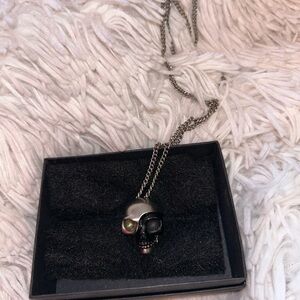 Deconstructed Alexander McQueen Skull Pendant Necklace